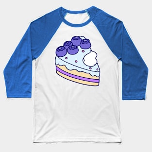 Blueberry Cake Slice Baseball T-Shirt